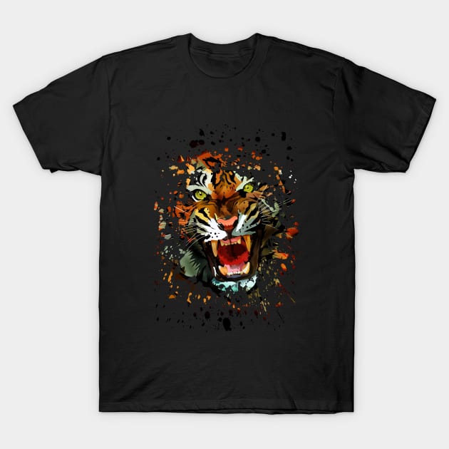 Tiger Roar T-Shirt by adamzworld